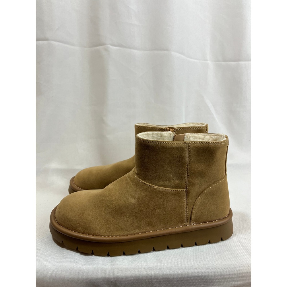 Universal Thread Womens Tan Faux Suede Ankle Boots Memory Foam Size 7 NEW‎
